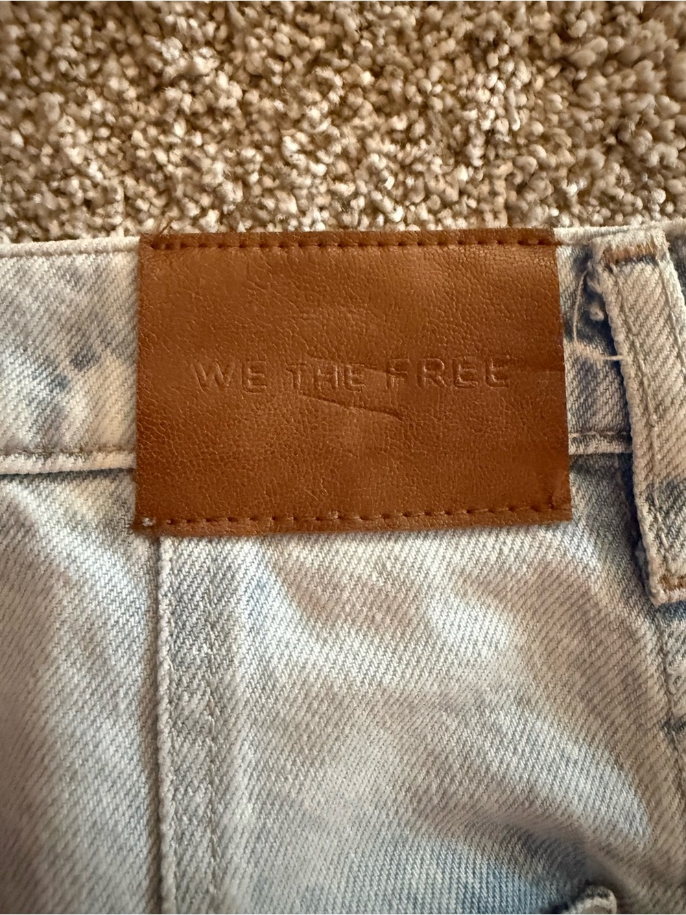 We the Free Good Luck Mid-Rise Barrel Jeans, Aagean, 28 - Picture 5 of 9